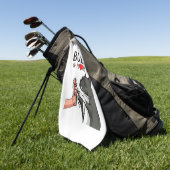 アメリカのいじめっ子ママかわいい犬ママおもしろい女性 ゴルフタオル (グリーン)