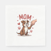 アメリカのいじめっ子ママかわいい犬ママおもしろい女性 スタンダードランチョンナプキン (正面)