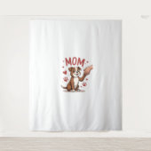 アメリカのいじめっ子ママかわいい犬ママおもしろい女性 タペストリー (正面)