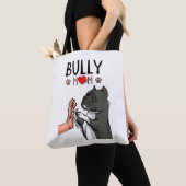 アメリカのいじめっ子ママかわいい犬ママおもしろい女性 トートバッグ (クローズアップ)