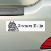 アメリカのいじめっ子犬のバンパーステッカー バンパーステッカー (車上)