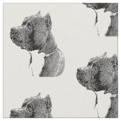 アメリカのいじめっ子犬パターン生地 ファブリック (クローズアップ)