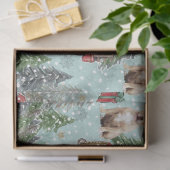 アメリカのいじめっ犬レッドクリスマストラックフェスティバル 薄葉紙 (ギフト)