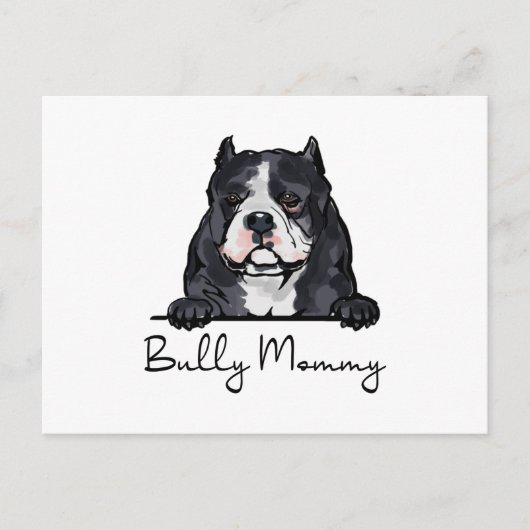 アメリカのいじめ犬ママ ポストカード (正面)