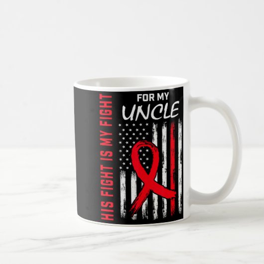 アメリカのおじさんの心臓病啓発月間グッズ コーヒーマグカップ (右)