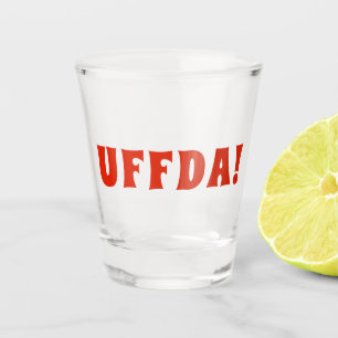 アメリカのおもしろいの"Uffda"のノルウェー人 ショットグラス