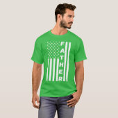 アメリカのおもしろい父 Tシャツ (正面フル)