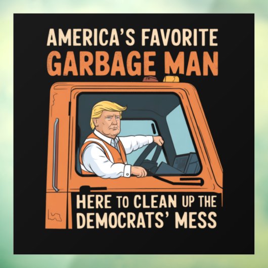 アメリカのお気に入りのガーベージマントランプ45 47 USA ウィンドウサイン (シート3)