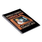 アメリカのお気に入りのガーベージマントランプ45 47 USA ノートブック (右側)