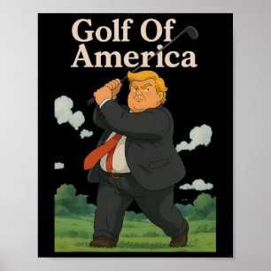 アメリカのお笑いゴルフ ドナルド・トランプ・パターン ポスター