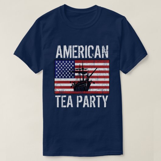 アメリカのお茶会 Tシャツ (デザイン正面)
