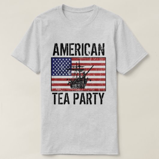 アメリカのお茶会 Tシャツ (デザイン正面)