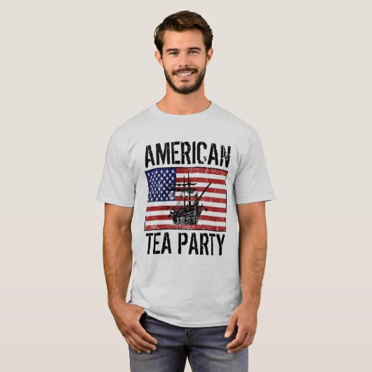 アメリカのお茶会 Tシャツ (正面フル)