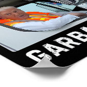 アメリカのごみお気に入りの男トランプごみトラック ポスター (角)