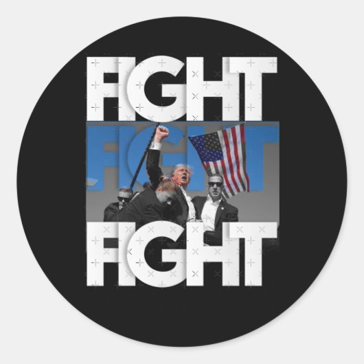 アメリカのためにトランプの戦いで勝ち負けなし2 ラウンドシール (正面)