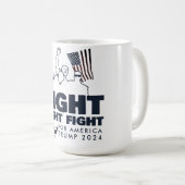 アメリカのために戦う コーヒーマグカップ (正面右)