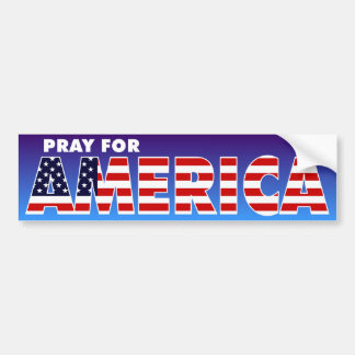 アメリカのために祈って下さい バンパーステッカー