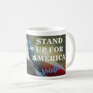 アメリカのために立#VoteBlue コーヒーマグカップ