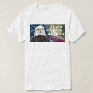 アメリカのために立#VoteBlue Tシャツ