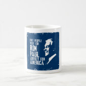 アメリカのためのロン・ポールの自由 コーヒーマグカップ (中央)