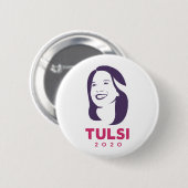 アメリカのためのTulsi 2020年 缶バッジ (正面&裏面)