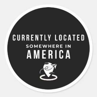 アメリカのどこかに滞在中 - 楽しいトラ ラウンドシール