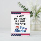 アメリカのはがきに投票 ポストカード (スタンド正面)