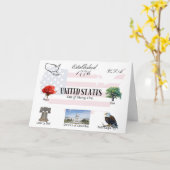 アメリカのはがき |米国 カード (黄色い花)