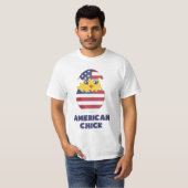 アメリカのひよこ、アメリカからの女の子 Tシャツ (正面フル)