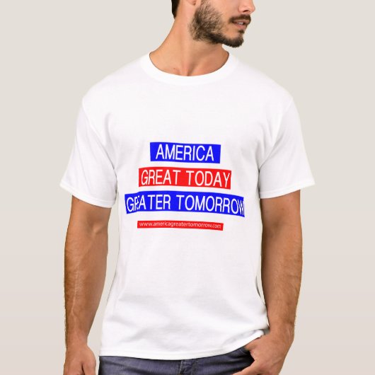 アメリカのより素晴らしい明日のTシャツ Tシャツ (正面)