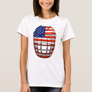 アメリカのアイスホッケーヘルメット Tシャツ