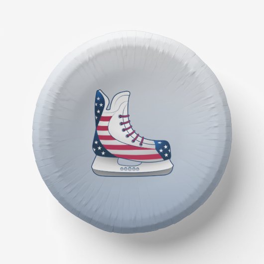 アメリカのアイスホッケー用スケート靴 ペーパーボウル (正面)