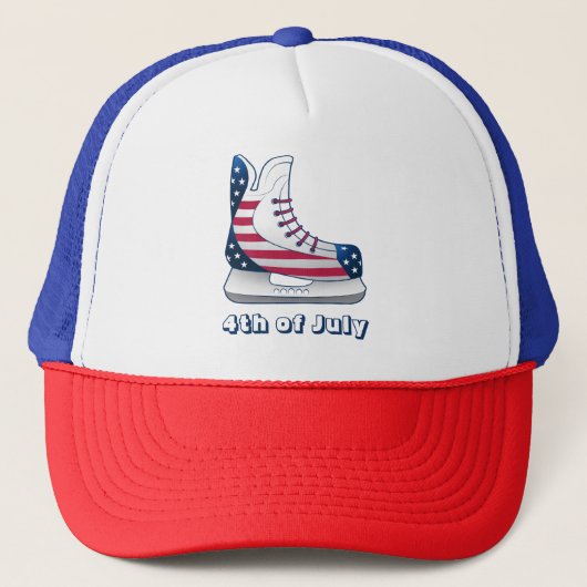 アメリカのアイスホッケー スケート キャップ (正面)