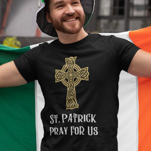アメリカのアイリッシュカト祈リックのための宗教的な聖パトリック Tシャツ