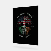 アメリカのアイリッシュルーツアイルランド国旗ヴィンテージGr アクリルサイン (傾斜)