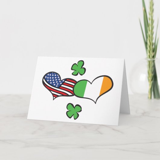 アメリカのアイルランドハート カード (正面)