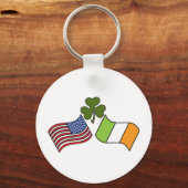 アメリカのアイルランド国旗 キーホルダー (正面)