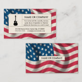 アメリカのアコースティックギター 名刺 (正面/裏面)