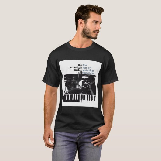 アメリカのアナログセットロックバンド Tシャツ (正面フル)