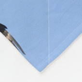 アメリカのアメリカの愛国芸術を誇るハゲのワシ フリースブランケット (角)