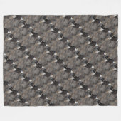 アメリカのアメリカの愛国芸術を誇るハゲのワシ フリースブランケット (正面(横))