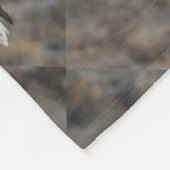 アメリカのアメリカの愛国芸術を誇るハゲのワシ フリースブランケット (角)