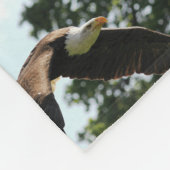 アメリカのアメリカの愛国芸術を誇るハゲのワシ フリースブランケット (角)