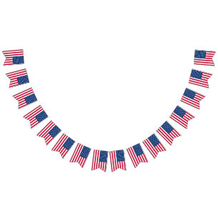 アメリカのアメリカの軍隊米国の旗 バンティングフラッグ