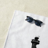 アメリカのアメリカの霧の自由の愛国像 ビーチタオル (インサイチュ)