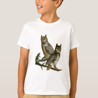 アメリカのアメリカワシミミズクのジョンAudubonの鳥 Tシャツ