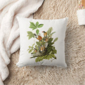 アメリカのアメリカ人のロビンジョン・ジェームズ・オーデュボンの鳥 クッション (ブランケット)