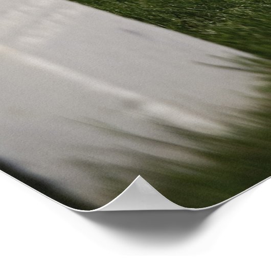 アメリカのアメリカ人退役軍人の墓の上の国旗 ポスター (角)