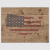 アメリカのアメリカ国旗を掲げ素朴て国土を守る 薄葉紙 (正面)