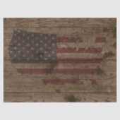 アメリカのアメリカ国旗を掲げ素朴て国土を守る 薄葉紙 (正面)